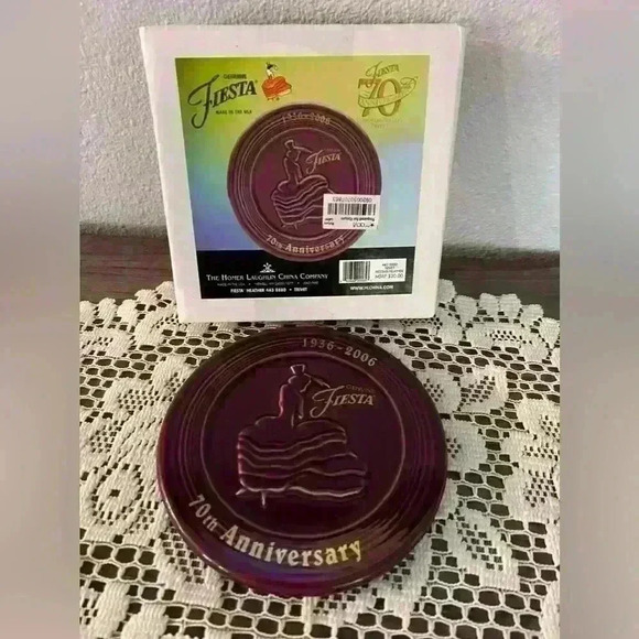 Fiesta Homer Laughlin 2007-70th anniversary Collectible trivet Heather color-new - Picture 1 of 3
